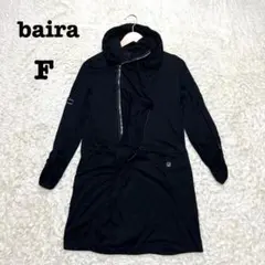 薄手トップス　アウター　フード　変形　ブラック　ジップアップ　シルク混　フリー