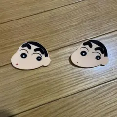 クレヨンしんちゃん　クリップ　2点セット　まとめ売り　レトロ
