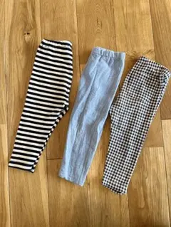 UNIQLO ユニクロ　ベビー　キッズ　レギンス　パンツ　デニム　ストライプ