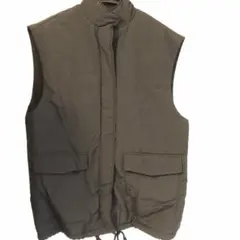 Linoluce ダークグレー ダウンベスト