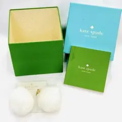 Y2504-377 kate spade ファー付きピアス