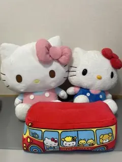 【超メルカリ市限定価格】 ハローキティ　BIGぬいぐるみ　ティッシュボックス