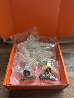 パール風ヘアアクセサリー・キラキラクリップのセット