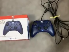 HORI ホリパッド Switch コントローラー 青 動作確認OK 美品