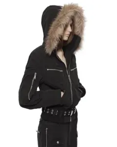 Rosen kreuz CROPPED 2WAY FUR HOOD MA-1 - メルカリ