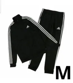 【M】アディダス メンズ ジャージ 上下セット　ブラック