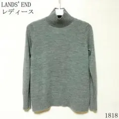 LANDS' END グレー タートルネックセーターＭサイズ