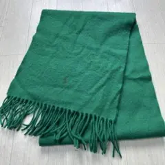 Polo Ralph Lauren マフラーラムウール100%スコットランド製緑