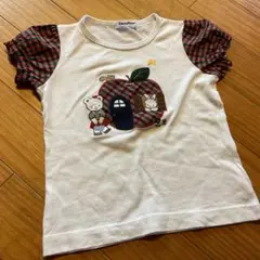 【未使用品】ファミリアfamiliar アップルモチーフ Tシャツ サイズ110