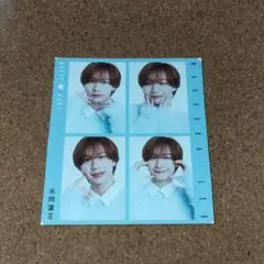 関西ジャニーズJr AmBitious 永岡蓮王 ハッピー4カット 切り抜きのサムネイル