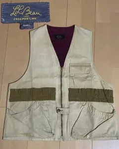 筆記体 黒タグ 50s〜 L.L. Bean ベージュ ベスト