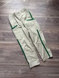 サ*イ様 ベージュ グリーンライン入　夏用カーゴパンツのサムネイル