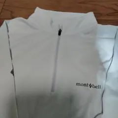mont-bell XL ハーフジップシャツ 薄水色　美品