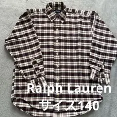 美品✴︎ラルフローレン　長袖ボタンダウンシャツ　子供Sサイズ　(140cm)