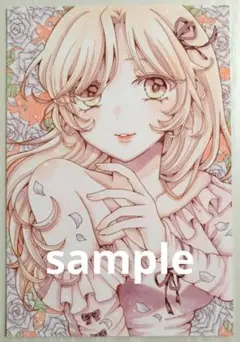 手描きイラスト「ロマンチックガーリッシュ」