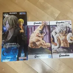 ワンピース　ルフィ ニカ　白ひげ　グランディスタ　フィギュア　一番くじ　サンシ