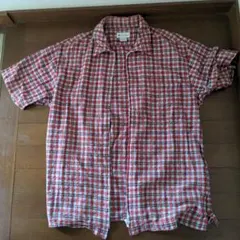 CONVERSE 半袖シャツ 赤チェック