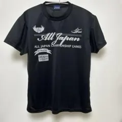 アシックス Ｍ　黒 Ｔシャツ