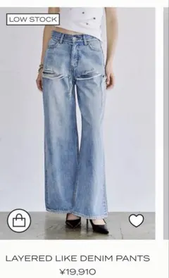 LAYERED LIKE DENIM PANTS (jose moon)38 - メルカリ