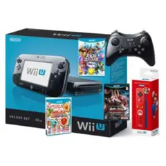 【生産終了】 wiiu+クラコンpro+wiiリモコン+ソフト4本セット