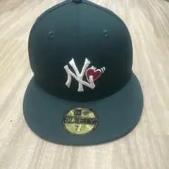 New Era 59FIFTY NYキャップ ダークグリーン 7