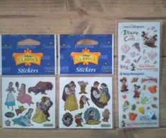 ディズニー クラシックス ステッカー 白雪姫 美女と野獣 非売品 ミッキー