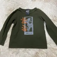 【美品】コムサイズム　キッズロンT しまうま