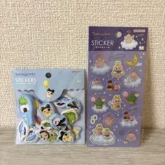 【正規品】たまごっち　ぷっくりピースシール　キラふわシール　2枚セット