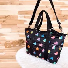 LeSportsac ボストンバッグ キルティング ハート柄 - メルカリ