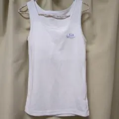 未使用　パット付きタンクトップ 140サイズ ホワイト
