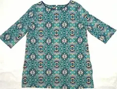 クリスチャン オジャール　半袖カットソー　ベイズリー総柄　7号サイズ