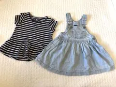 GAP ギャップ　デニム　ジャンバースカート　ワンピース