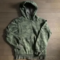 UNIQLO 迷彩 フルジップパーカー 裏ボア