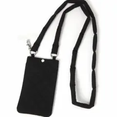 GLOBAL WORK キルティングスマホショルダー ブラック