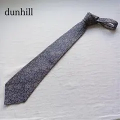 美品 ダンヒル ネクタイ 紫色 ペイズリー柄 シルク100％ 伊製【n8441】