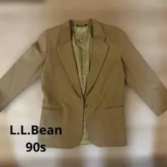 希少　USA製　90s　LLBean　カシミア混　ウール　テーラードジャケット
