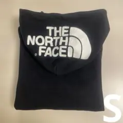 ザノースフェイス　ロゴ　パーカー　ブラック　メンズS