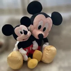 ミッキーマウス ぬいぐるみ 大・小セット