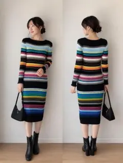 イタリア高級ブランドMISSONI（ミッソーニ）☆可愛いカラフルニット 
