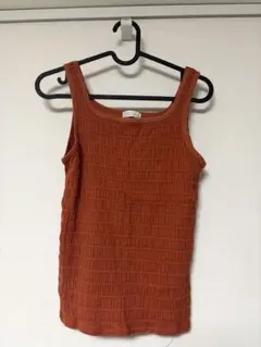 LOWRYS FARM シャーリング タンクトップ オレンジのサムネイル