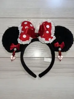 【レア】　ディズニー　ミニーマウス　カチューシャ　イヤリング