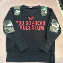 RAD CUSTOM 迷彩パッチ付きトレーナー