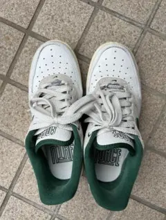 NIKE Air Force 1 ホワイト/グリーン 6.5 23.5