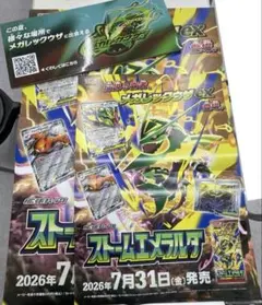 ポケモンカードゲーム ストームエメラルダ ポスター 販促ボード トップ