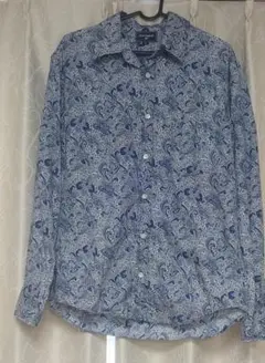 Peter England ペイズリー柄 長袖シャツ L