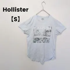 Hollister【S】 レディース 半袖 ライトブルー グラフィックTシャツ