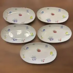 Adam & Eve フルーツ柄小皿5枚セット　たち吉
