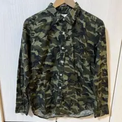 INHERIT （インヘリット）迷彩柄 長袖シャツ サイズ40