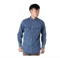 ノースフェイス　ダークデニム ボタンアップシャツ