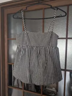GU ギンガムチェック ビスチェ S